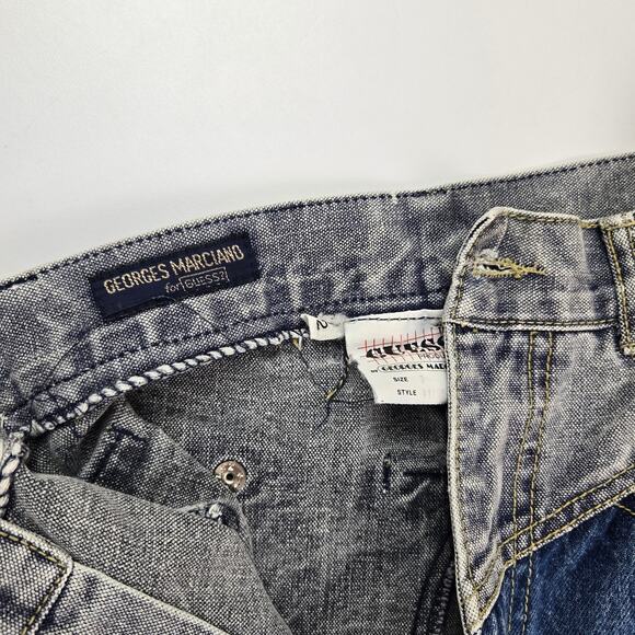 Vintage Georges Marciano Guess Jeans Size 2 Patchwork Tapered High Waist 80s - Picture 7 of 8